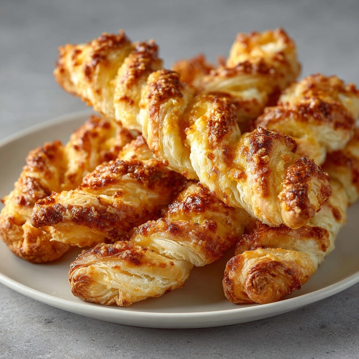Warm, savory-sweet Spiced Apple Cheddar Puff Pastry Twists; enjoy with coffee.