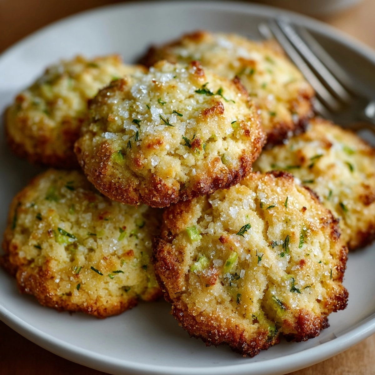 Tangy Pickle Lemon Sugar Cookies: baked until golden, with a glistening sugar crust.