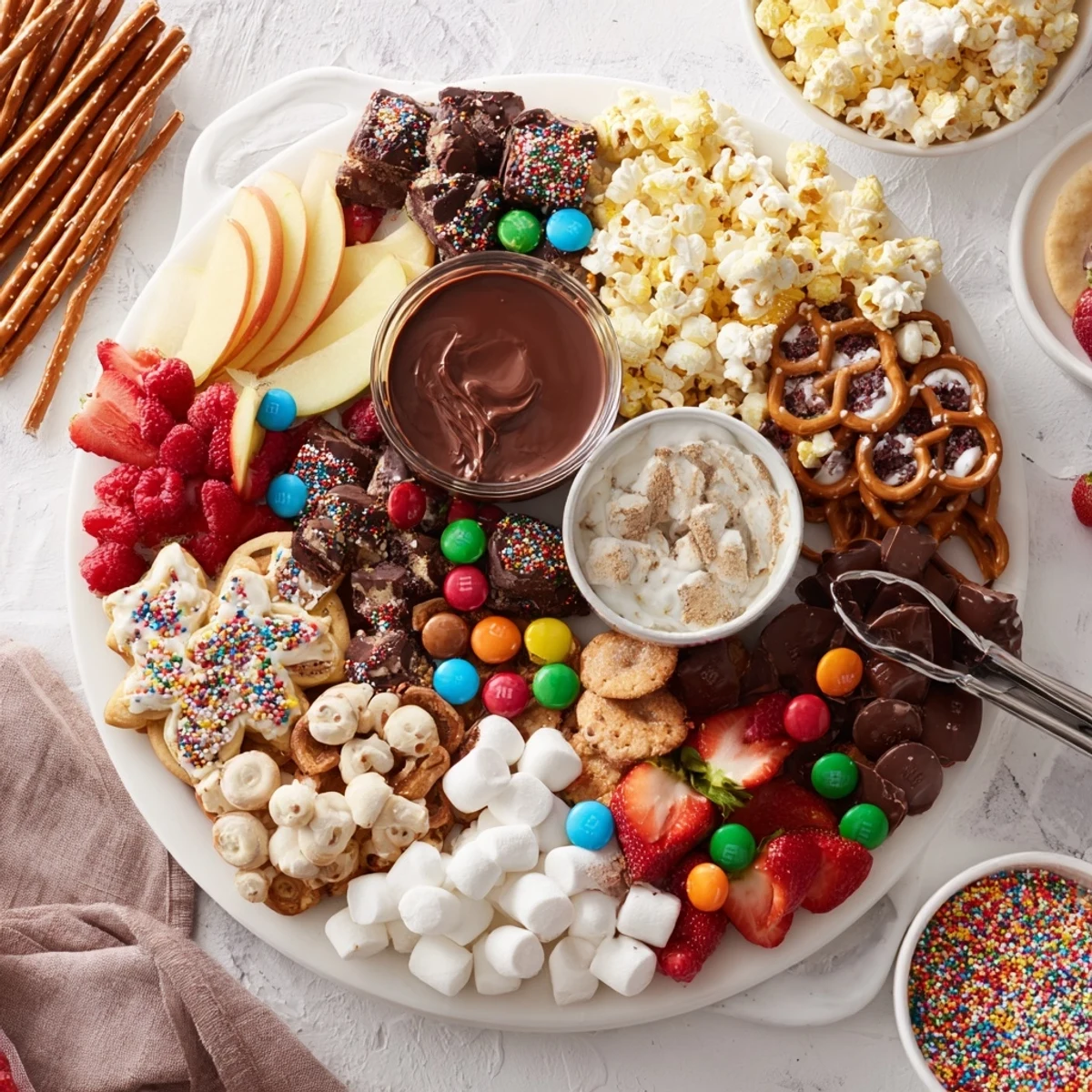 Delightful arrangement of dessert snacks, perfect for game nights and holiday celebrations.