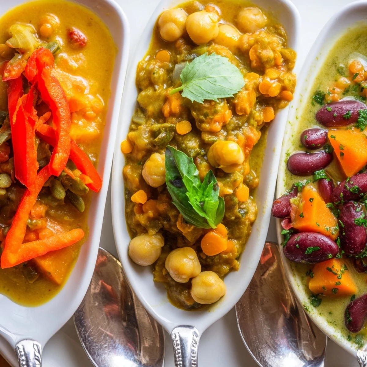 Vibrant single-pan global curries ready for weeknight dinners, bursting with flavor.  