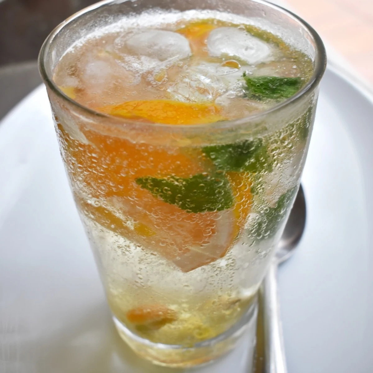 Sparkling probiotic soda mocktail ready for summer gatherings with friends.