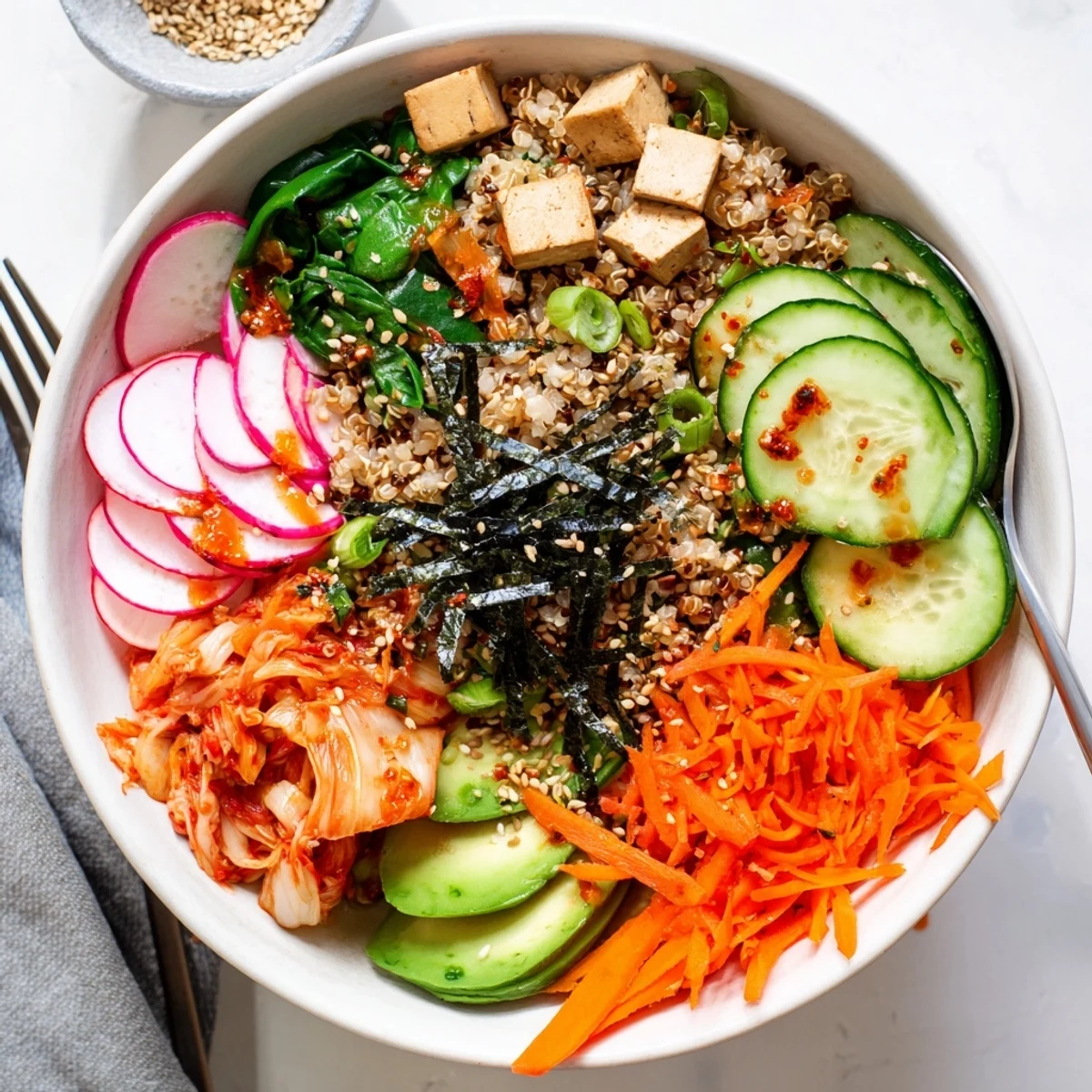 Fermented Vegetable Bowl Grain