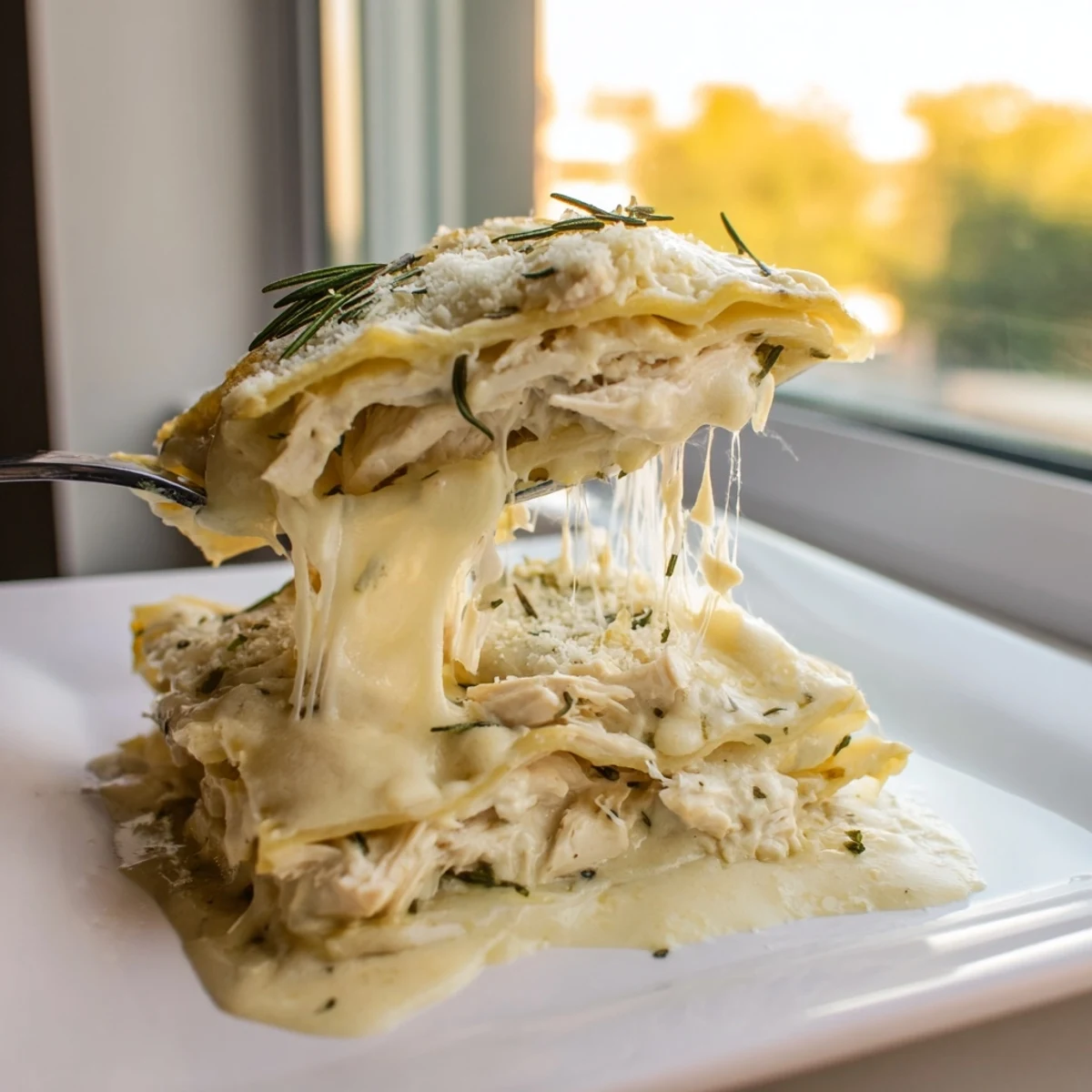 Rosemary Chicken Lasagna Layers