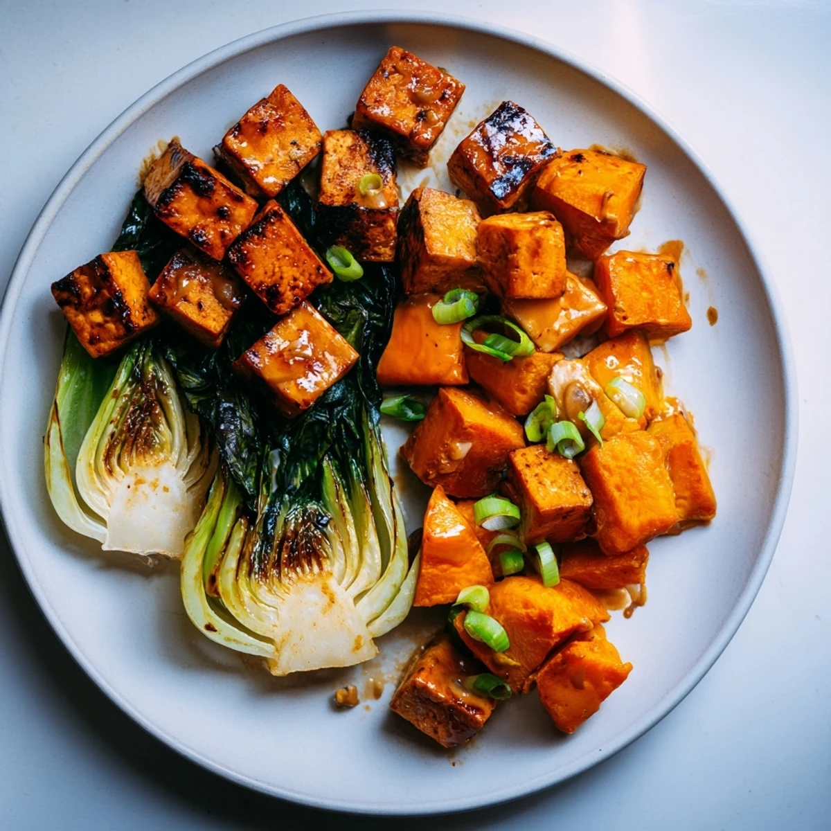 Miso-Glazed Tofu Winter Squash