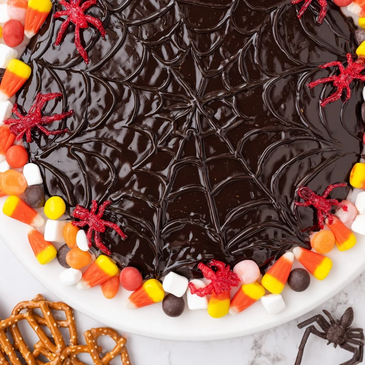 Spiderweb Candy Platter Treat