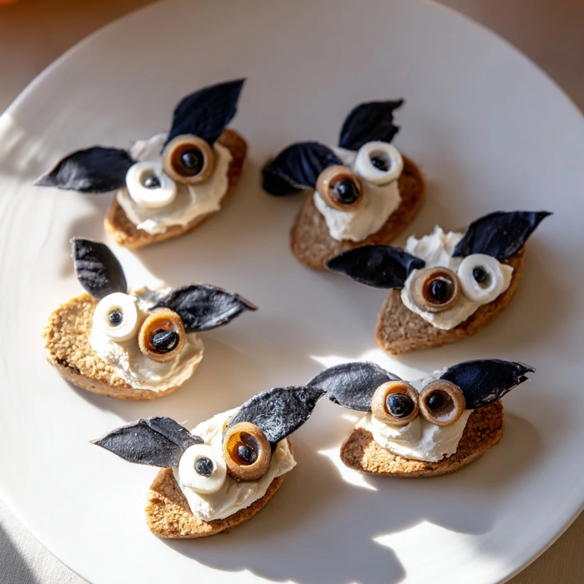 Arrange this fun Flying Bat Halloween Snack Board—featuring bat-shaped treats and fresh veggies—today!