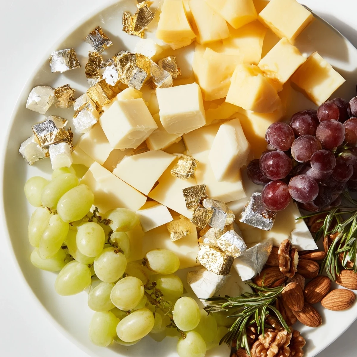 Gold Silver Cheese Board
