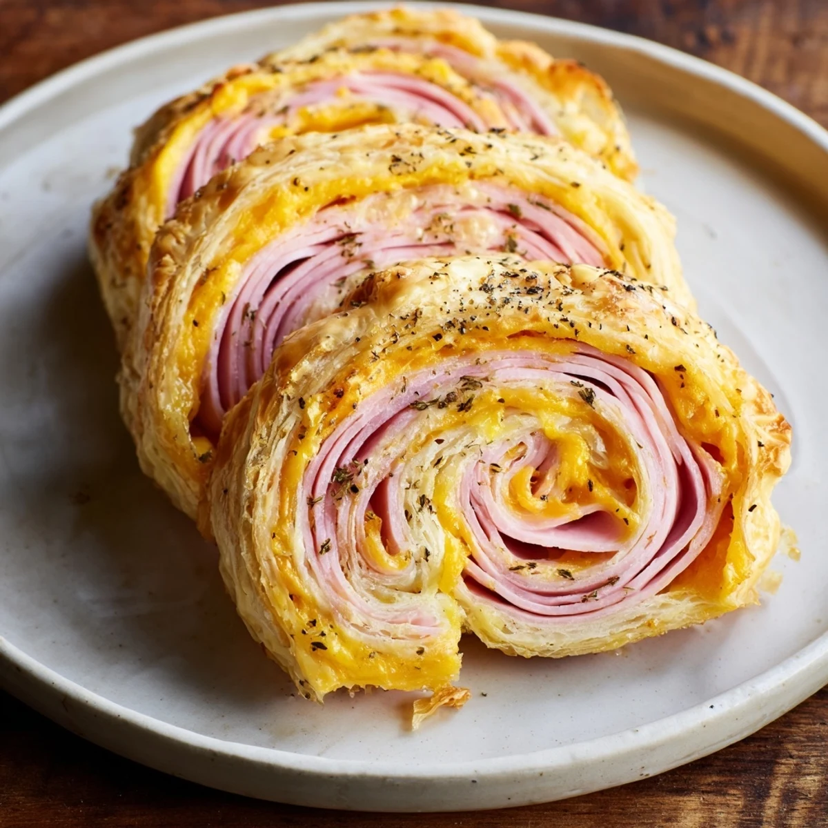 Savory Ham Cheese Pinwheels
