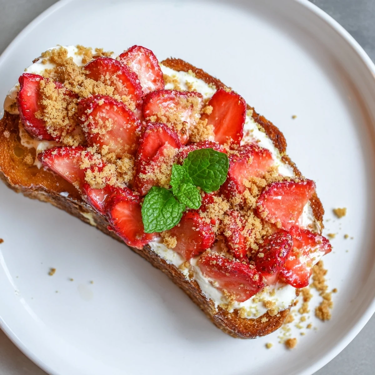 Strawberry Cheesecake Toast