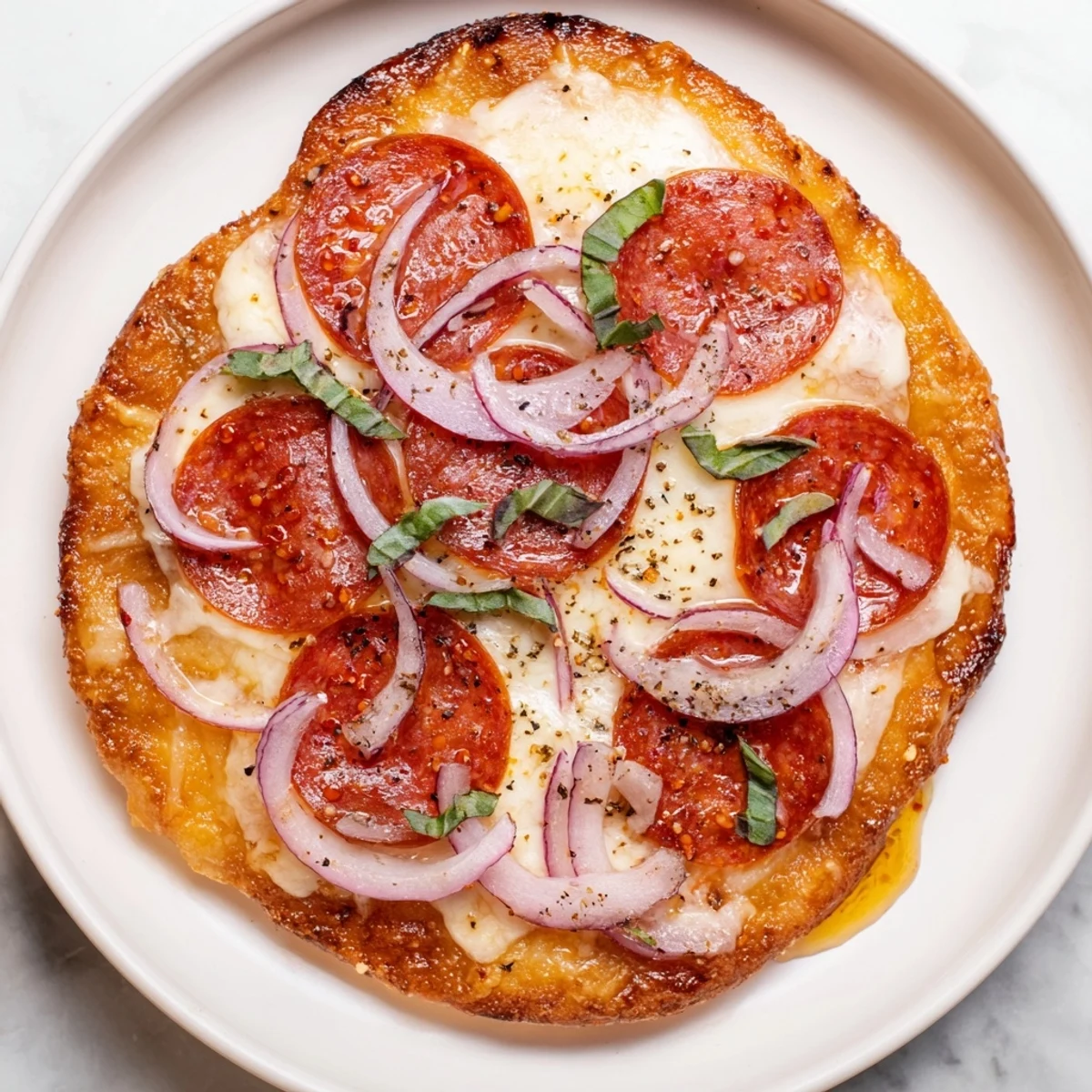 Hot honey pepperoni flatbread