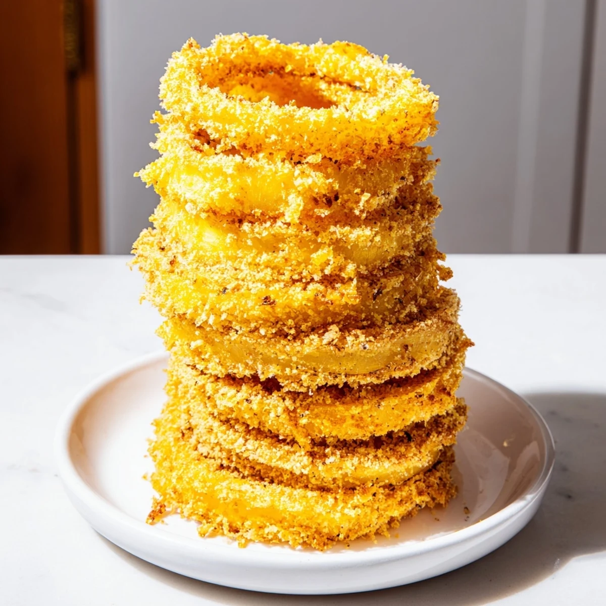 Crispy Onion Ring Tower