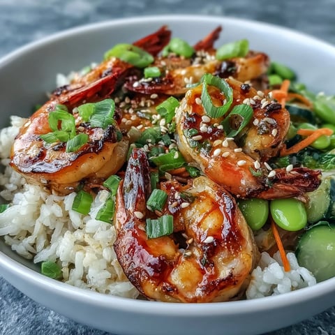 Sizzling grilled shrimp, crisp veggies, and fluffy jasmine rice topped with tangy ginger-sesame dressing.