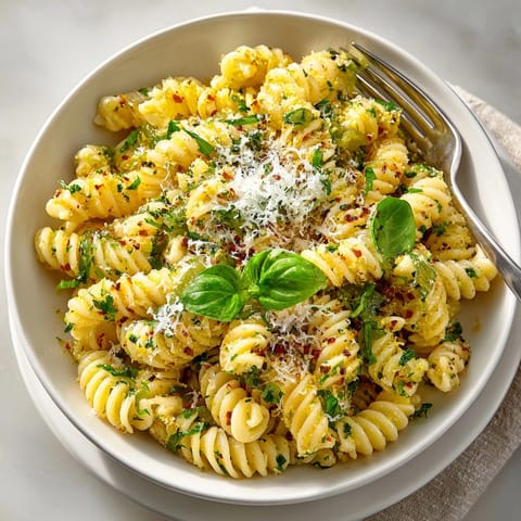 Fresh Lemon Basil Pickle Pasta: Smell bright lemon and herbaceous basil in this comforting dish.