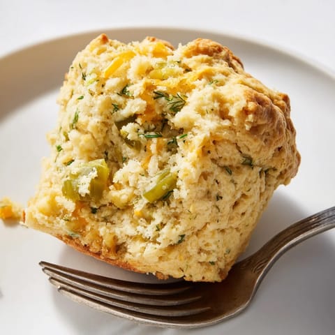 Dill Pickle Jalapeño Biscuit Muffins