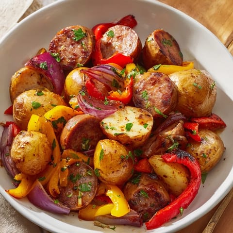 Sheet Pan Sausage Peppers