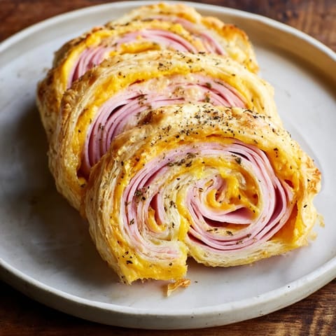 Savory Ham Cheese Pinwheels