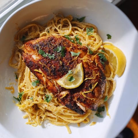 Lemon Brûlée Chicken Pasta