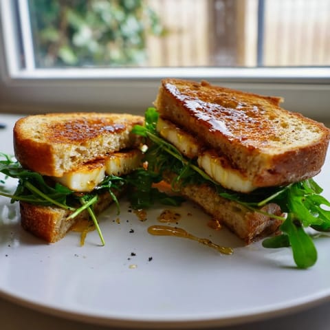 Crispy Halloumi Grilled Cheese
