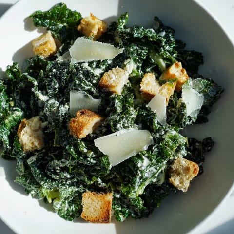Vibrant kale caesar salad