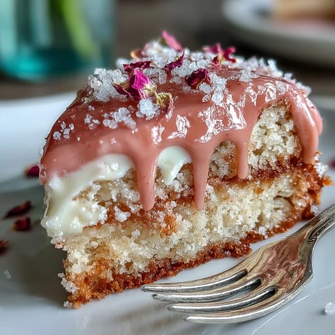 Bridal Shower Rosé Velvet Cake: elegant pink dessert with shimmering gold drip frosting.