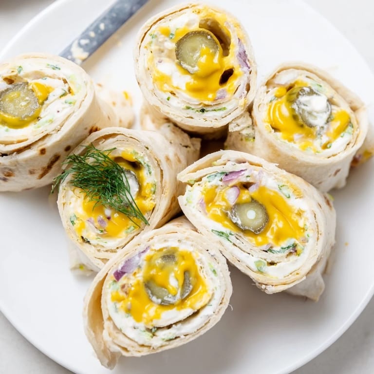 Easy-to-make Pickle-in-a-Blanket snacks perfect for parties or casual gatherings.  