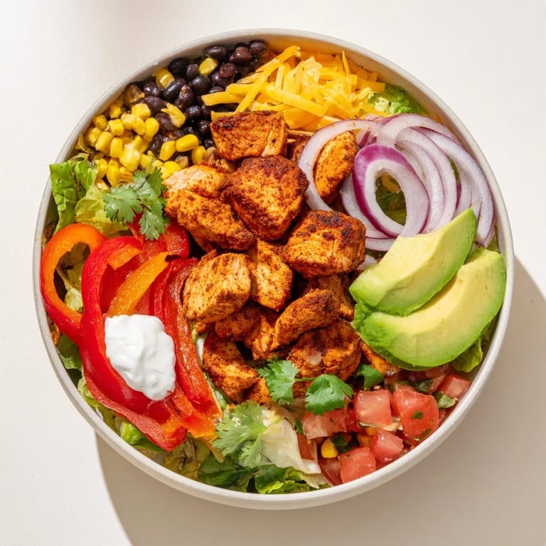 Enjoy a colorful spread of Sheet Pan Chicken Burrito Bowls, perfect for a quick, flavorful weeknight meal.