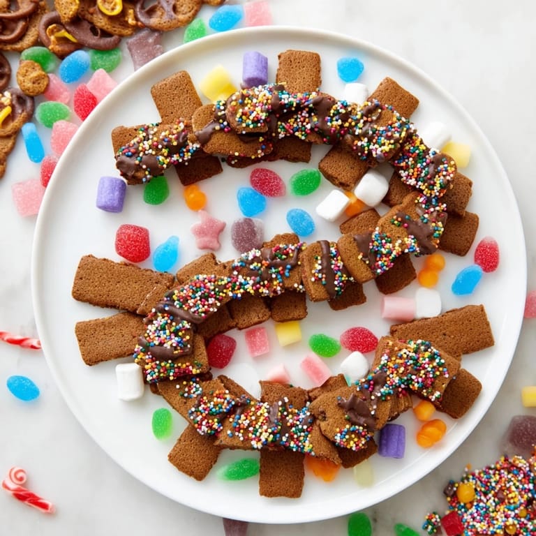 A beautifully arranged Candy Land Gingerbread Path is perfect for a fun, shareable sweet treat.