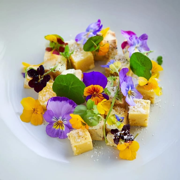 Delight in this colorful The Secret Garden, an inviting appetizer with hidden cheese treasures.