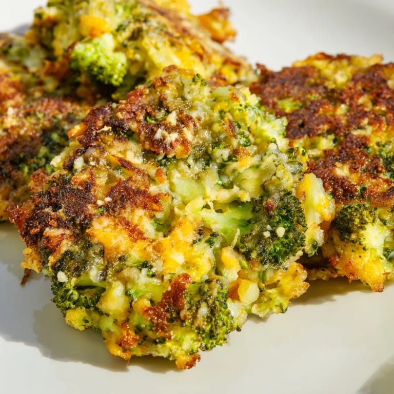 Visualize warm, cheesy broccoli patties, a perfect side dish with hints of smoked paprika.