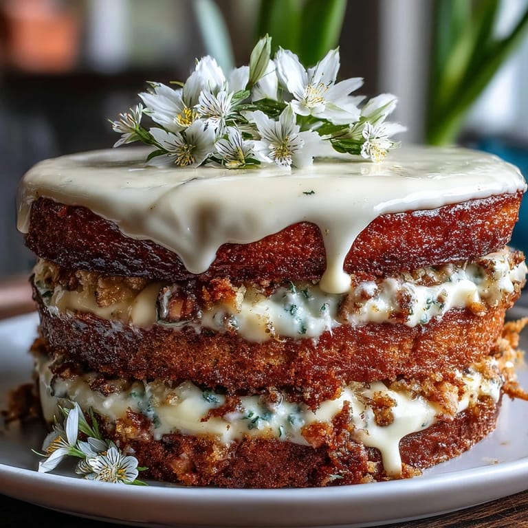 Naked Spring Cake with Edible Flowers and Lemon Curd, showcasing layers of tender sponge, luscious lemon filling, and a crown of colorful edible flowers for a festive centerpiece.