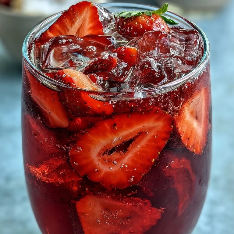 Bright Hibiscus Strawberry Lemonade, a refreshing Juneteenth drink perfect for summer.
