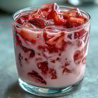 A vibrant Pink Starburst Refresher with berry and citrus flavors, perfect for a cooling treat.